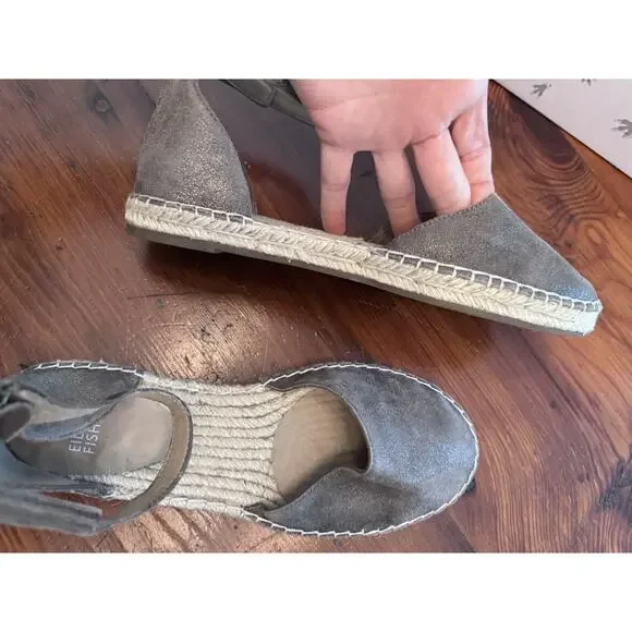 Eileen Fisher Woman's Lala Brown Metallic Espadrille Flat Sandals Sz 7 NEW - Picture 9 of 16